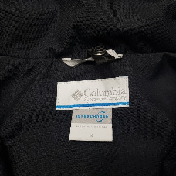 Columbia Interchange Jacket Womens Small Black Sleet To Street Full Zip Hooded - Picture 5 of 12